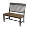 International Concepts Vista Slatback Bench, Hickory/Washed Coal BE45-65 - alternate 1